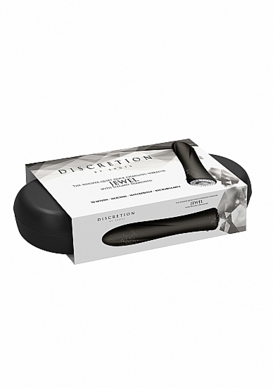WIBRATOR klasyczny 10 trybów pracy PRĄŻKOWANY - Vibrator - Jewel - Black
