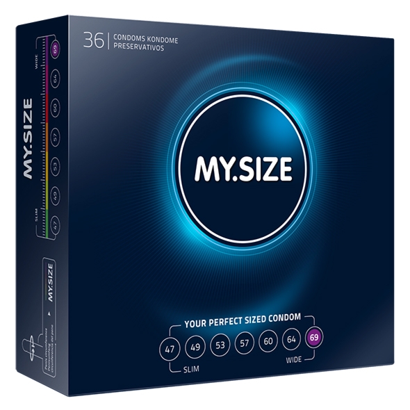 Sexshop - My Size Natural Latex Condom 69mm 36szt - Dopasowane prezerwatywy - online