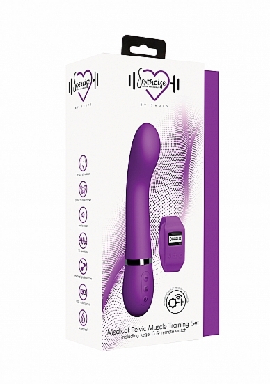 WIBRATOR do ćwiczenia mięśni Kegla WIBRUJĄCE GSPOT - Kegel G - Purple