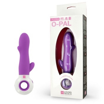 SexShop - Wibrator do punktu G z rączką LoversPremium - O-Pal Flora fioletowy - online