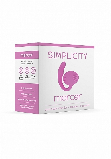 ZATYCZKA analna WIBRUJĄCA MERCER - MERCER Anal bullet vibrator - Pink