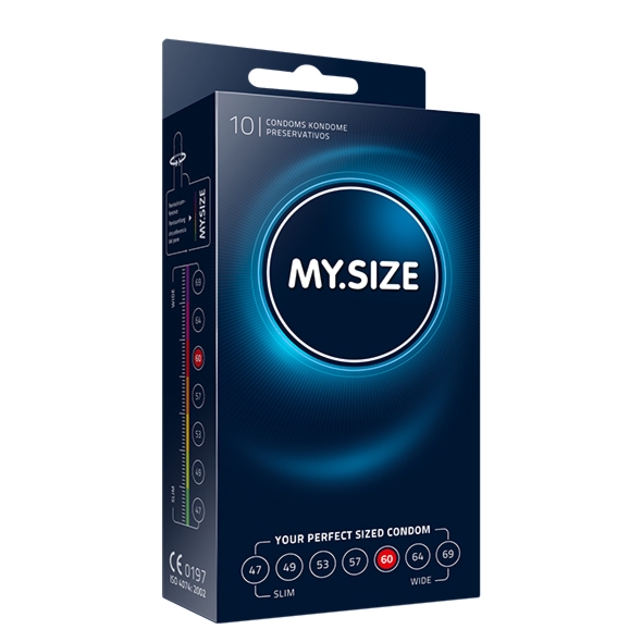 Sexshop - My Size Natural Latex Condom 60mm 10szt - Dopasowane prezerwatywy - online