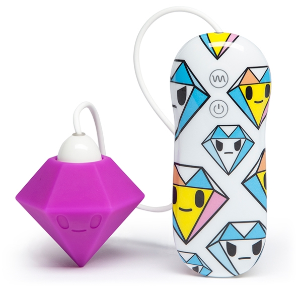 Sexshop - Tokidoki Silicone Purple Diamond Clitoral Vibrator  - Symulator łechtaczki kolorowy - online