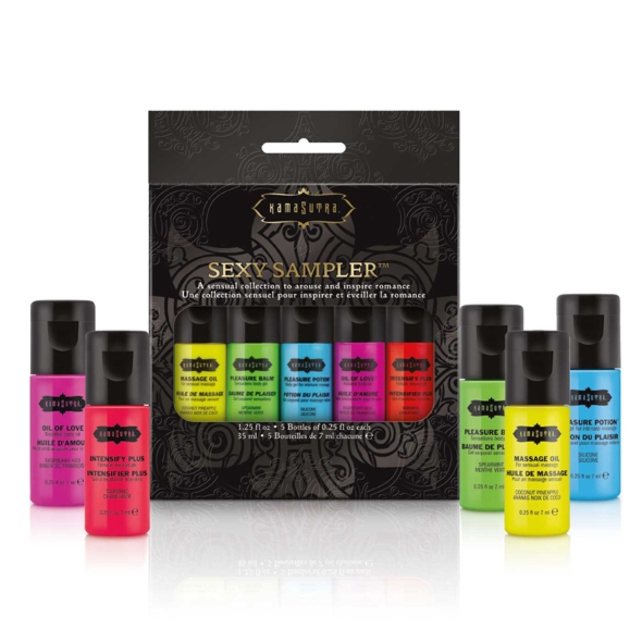 SexShop - Zestaw olejków i balsamów intymnych - Kama Sutra Sexy Sampler - online