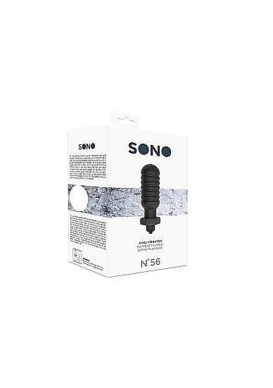 ZATYCZKA ANALNA No. 56 WIBRUJĄCA - No. 56 - Anal Vibrator - Black