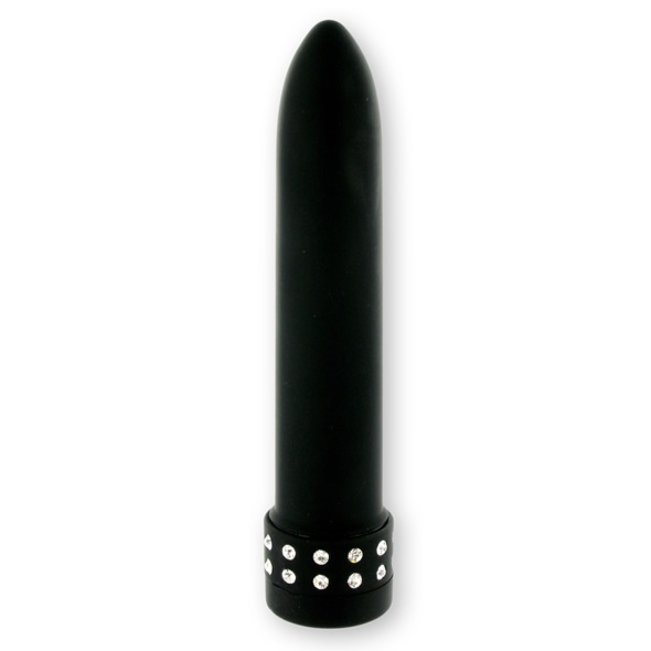 SexShop - Wibrator z diamentami - Diamond Silk Vibe Black - online