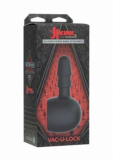 NAKŁADKA NA MASAŻER- CZARNA  2400-02-BX - Silicone Wand Attachment - Vac-U-Lock